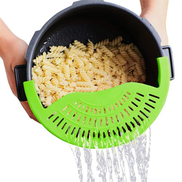 Wonder Shop™ Clip-on Silicone Pan Strainer