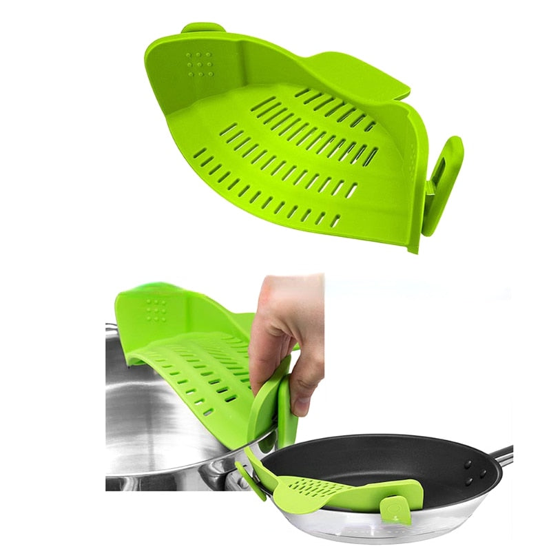 Wonder Shop™ Clip-on Silicone Pan Strainer